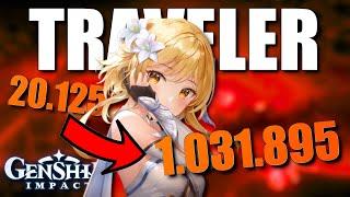 SO MACHST DU ÜBER 1 MILLION DAMAGE MIT DEM TRAVELER!? Traveler Burst Nuke Guide! I Genshin Impact