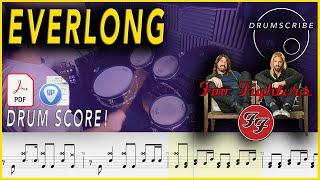 Everlong - Foo Fighters | DRUM SCORE Sheet Music Play-Along | DRUMSCRIBE