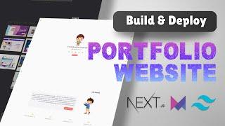Build and Deploy a Portfolio Website Using Next JS, Tailwind CSS & Framer Motion
