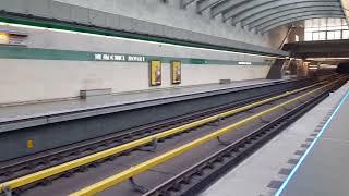 Prague Metro Line A -360 pan Shot of Nemocnice Motol Station on 10/09/24