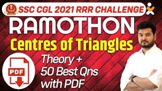 RaMothon | Centres of Triangles Complete Class Theory with Questions for SSC CGL CHSL CDS CAT