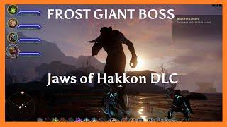 Dragon Age: Inquisition - Ice Giant boss fight, Jaws of Hakkon