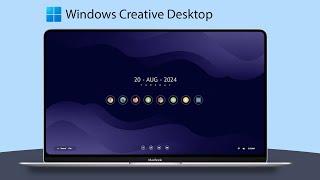 Minimalist Creative Windows Desktop UI