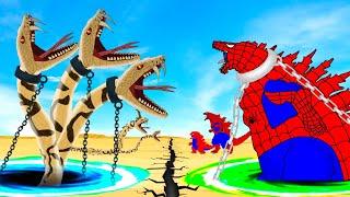 Evolution Of SPIDERMAN GODZILLA Vs Evolution Of GIANT PYTHON : Ranked From Weakest To Strongest