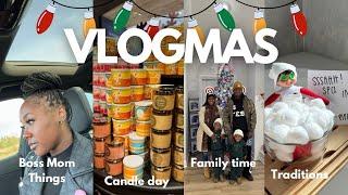 Vlogmas  BUSY MOM THINGS | CANDLE DAY| ELF ON THE SHELF | FAMILY TIME️