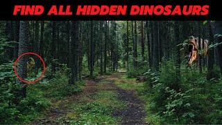 Find the hidden dinosaur | Find the hidden animals