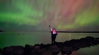 THE NIGHT SKY MADE ME STUNNED||Northern lights||Oct 10th||ONTARIO|| BUCKET LIST NO 1️||