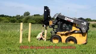 Fastest Skidsteer Fence Post (Hammer) Driver