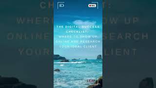 The Digital Success Checklist: Where to Show Up Online and Research Your Ideal Client