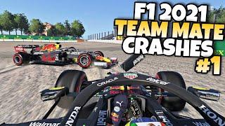 F1 2021 TEAM MATE CRASHES #1