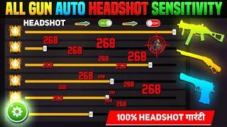 Free Fire Max Auto Headshot Trick 2024 Sensitivity | 2gb, 4gb, 6gb Ram Headshot Sensitivity Setting