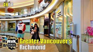 Greater Vancouver walk ( narrated) in the Richmond area including Aberdeen & Yaohan mall (4k video)