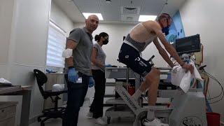 The cyclist champion and Olympic medalist, Chris Froome, testing his Vo2 Max on COSMED Quark CPET