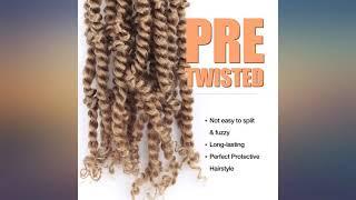 Toyotress Tiana Passion Twist Hair - 8 inch 8 Packs Ombre Gray Pre-twisted Passion review