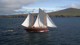 ‘Maggie Helen’ and ‘Swallow’ Sailing in Breiwick, Shetland