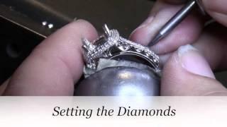 Cushion Cut Halo Engagement Ring - Making Carrie's Custom Engagement Ring - Vanessa Nicole Jewels