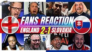 ENGLAND FANS CRAZYREACTION TO ENGLAND 2-1 SLOVAKIA | EURO 2024