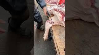 Amazing knife cutting the pork meat #cactusfoodies #shorts #porkmeat #porkrecipes #pork #porkdishes