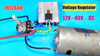 I Make Simple Dc Motor Speed Controller Circuit Regulator Using IRFZ44N