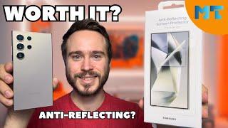 Samsung Anti-Reflecting Screen Protector Install + Review | Galaxy S24 Ultra