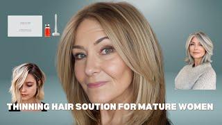 Best Cut Color to add Volume to Thinning Hair |  Solutions for Mature Women. ‍️