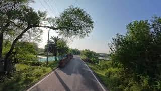 My First Moto Vlog With DJI Osmo Action 4 - Beautiful Nature Village in Khulna Bangladesh