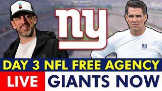 NY Giants 2025 NFL Free Agency LIVE - Day 3 of Aaron Rodgers Watch + LATEST Giants News, Rumors