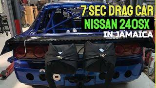 7 SECOND NISSAN 240SX DRAG CAR IN JAMAICA || CROCODILE V2