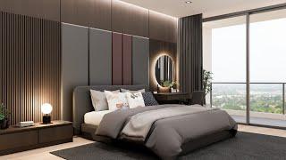 Sketchup interior design #68  Make a bedroom design ( enscape render )