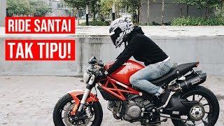 Helmet AGV STICKERBOMB! + Ducati Monster | Santai Ride Part 1