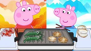 Cùng ăn hải sản nướng với heoppa#mukbang #asmr #peppapig