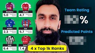 4 x Top 1k  | FPL Salah's First Team Reveal | Fantasy Premier League 2024/25