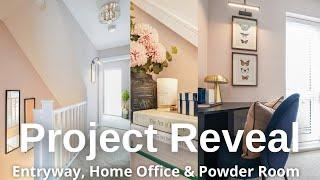 A Grand Reveal (12) | Luxurious Entryway, Home Office & Powder Room | Project Luton