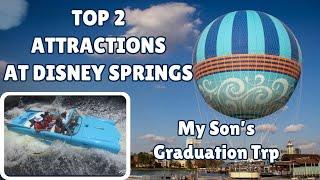 1st Time in a Hot Air Balloon & Car Water Ride at Disney Springs. | My son's Graduation Disney Trip