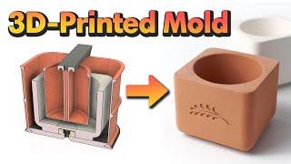 From 3D-Print to Concrete - DIY Silicone Mold Making Process