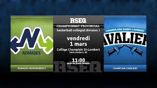 RSEQ D1 Basketball Féminin  QF: Montmorency v Ch.-St-Lambert [2024-03-01]