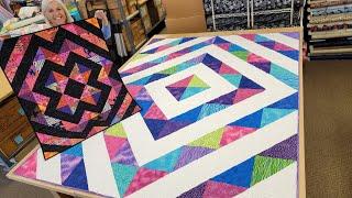 Beginner to WINNER!!! DONNA'S BEST FIRST QUILT FOR BEGINNERS!! "It's Only Triangles" Pattern