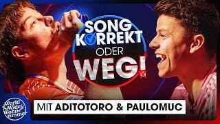 SONG KORREKT oder WEG! (mit Aditotoro & @paulomucYT)