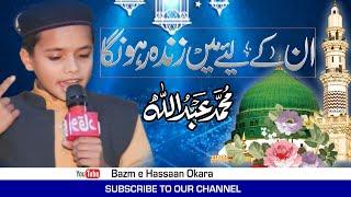 Naat | Un Ke Liye Main Zinda Rahun Ga | Hafiz Muhammad Abdullah | Bazm e Hassan Okara