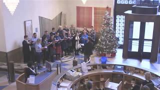 Christmas carols at Cambridge University Library on December 2017