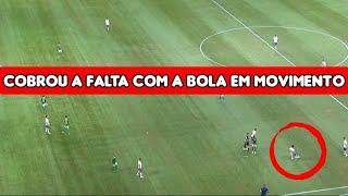 O segundo gol do Fortaleza contra o Palmeiras | A bola estava em movimento na cobrança da falta?