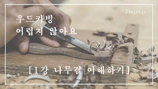 [재작소] 우드카빙 기본편 - 1강 나무결이해하기