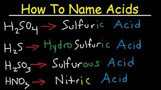 How To Name Acids - The Fast & Easy Way!