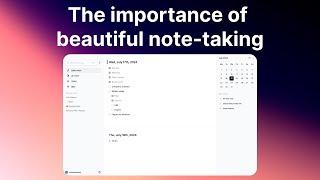 The importance of your note-taking interface