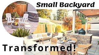 Small Backyard Living Space (Transformation)