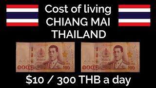 Cost of living in Chiang Mai, Thailand - $10 / 300 THB a day! (2025) (4K)