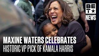 Maxine Waters & Karen Bass Celebrate The Historic VP Selection Of Kamala Harris! | We Vote BET