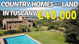 LIVE in TUSCANY for €40,000! 5 Stunning Homes for UNDER €60000!