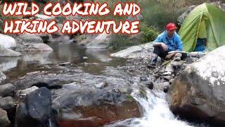 BUSHCRAFT CAMPING-solo overnight, hiking and bushcraft cooking .