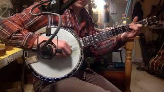 1980s Liberty Banjo Company Monstertone 5-string resonator banjo